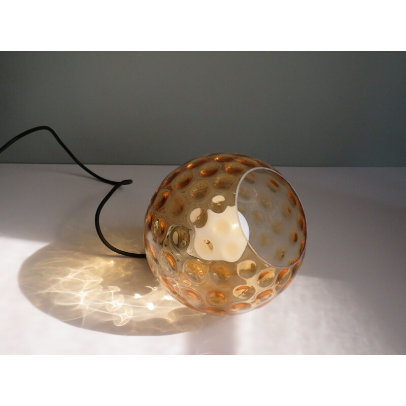 Vintage bubble glass waterfall lamp by Peill and Putzler, 1970