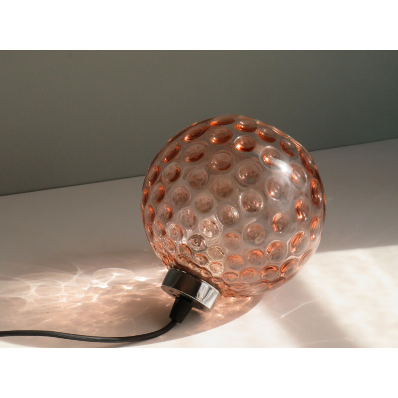 Vintage bubble glass waterfall lamp by Peill and Putzler, 1970