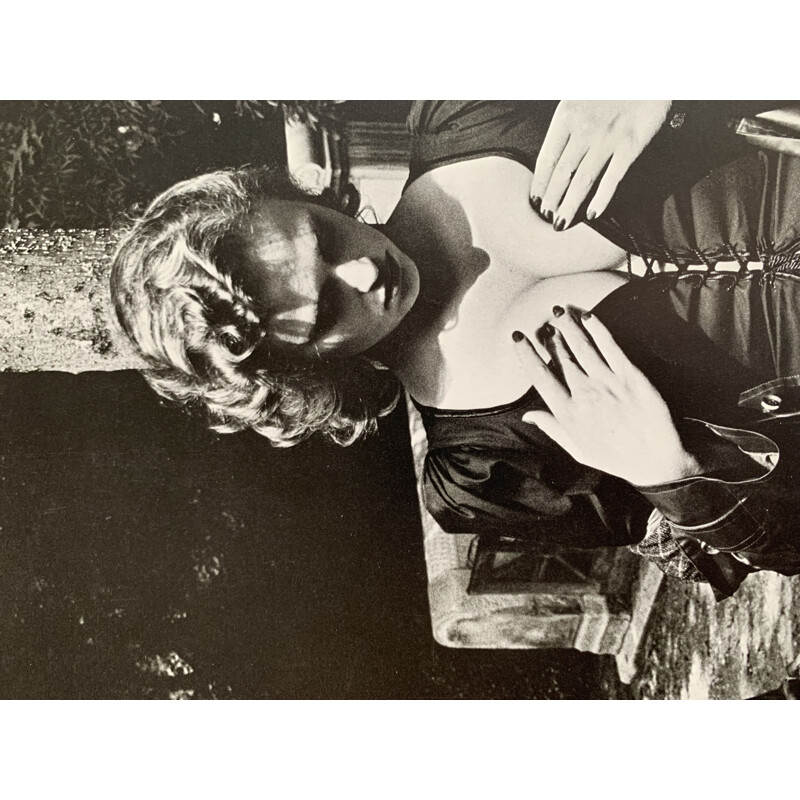 Photography by Helmut Newton - "Père Lachaise - Tomb of Talma, Paris, 1977"