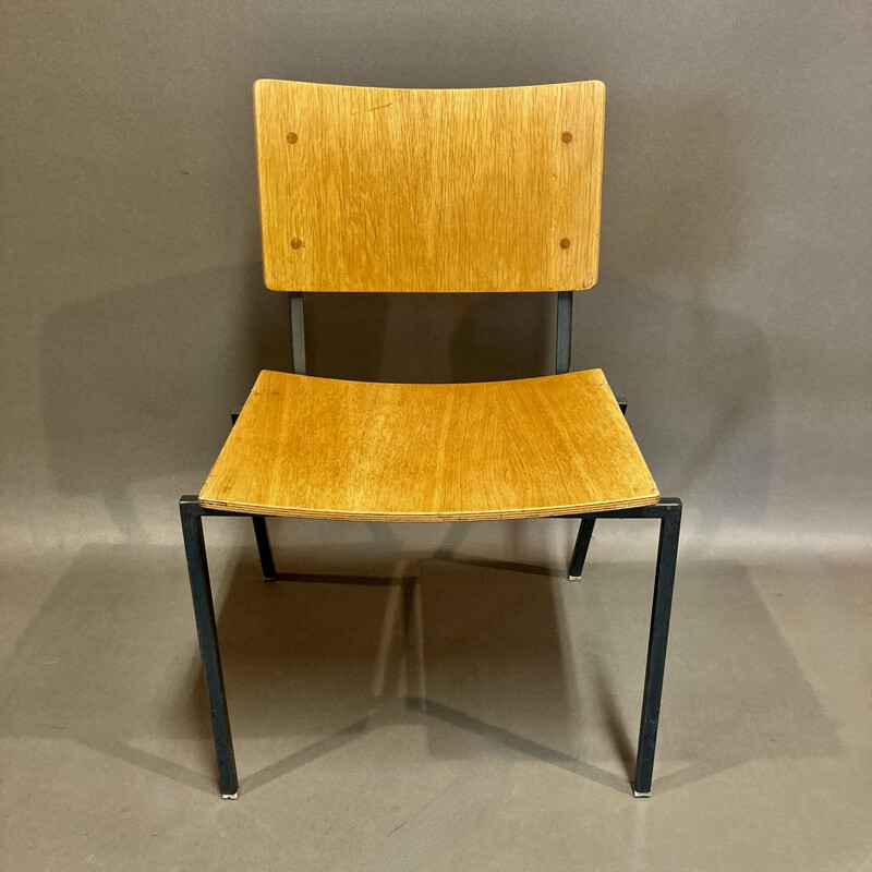 4 chaises vintage industrielles, 1960