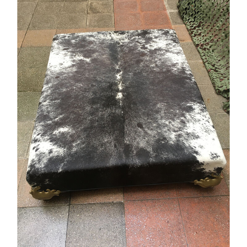 Large vintage covered bench of shaved foal by Garouste and Bonetti circa 2000