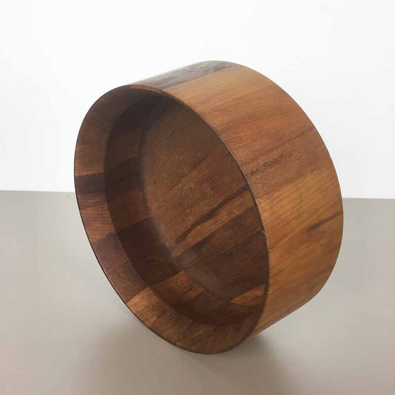 Cuenco escandinavo de madera de teca, Jens H. QUISTGAARD - 1960
