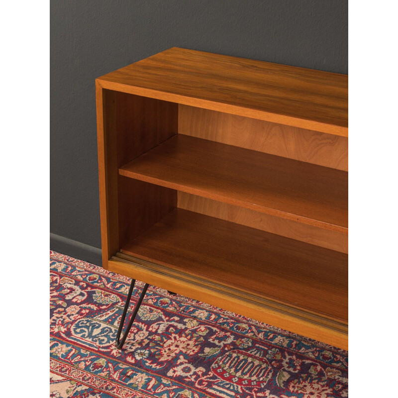 Vintage walnut veneer sideboard with 2 sliding doors by Georg Satink for WK Möbel, 1950