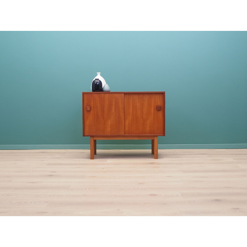 Vintage teak commode Denmark, 1970s