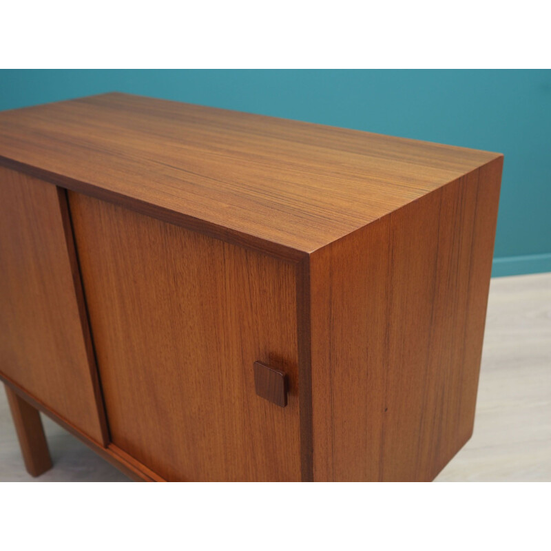 Vintage teak commode Denmark, 1970s