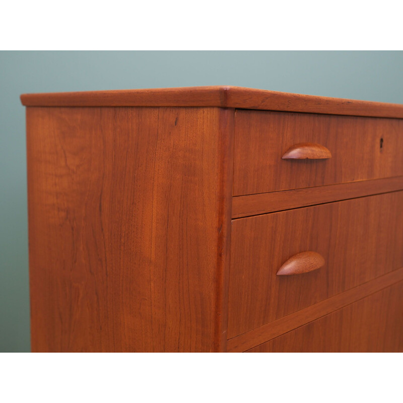 Vintage teak chest of drawers Denmark, 1970s