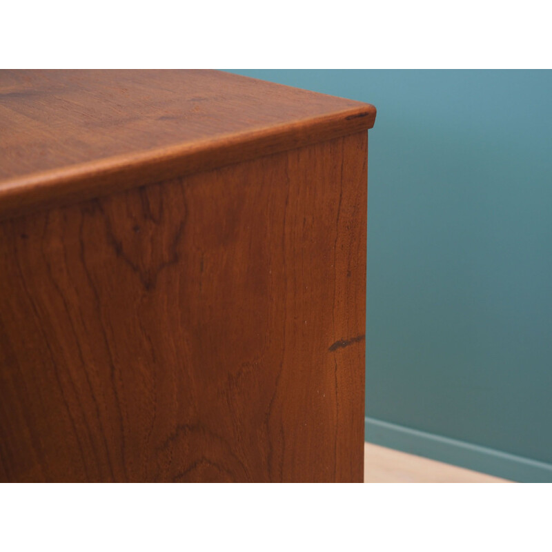 Vintage teak chest of drawers Denmark, 1970s