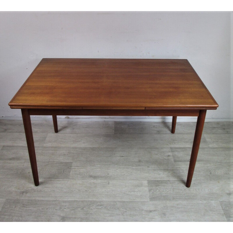 Vintage extendable mid century table Denmark, 1960s
