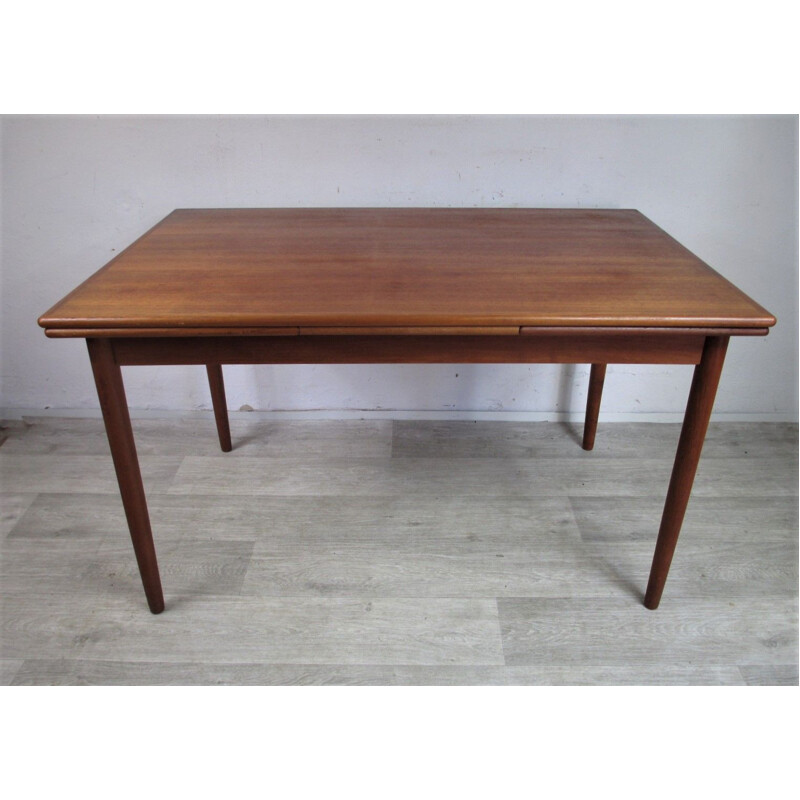 Vintage extendable mid century table Denmark, 1960s