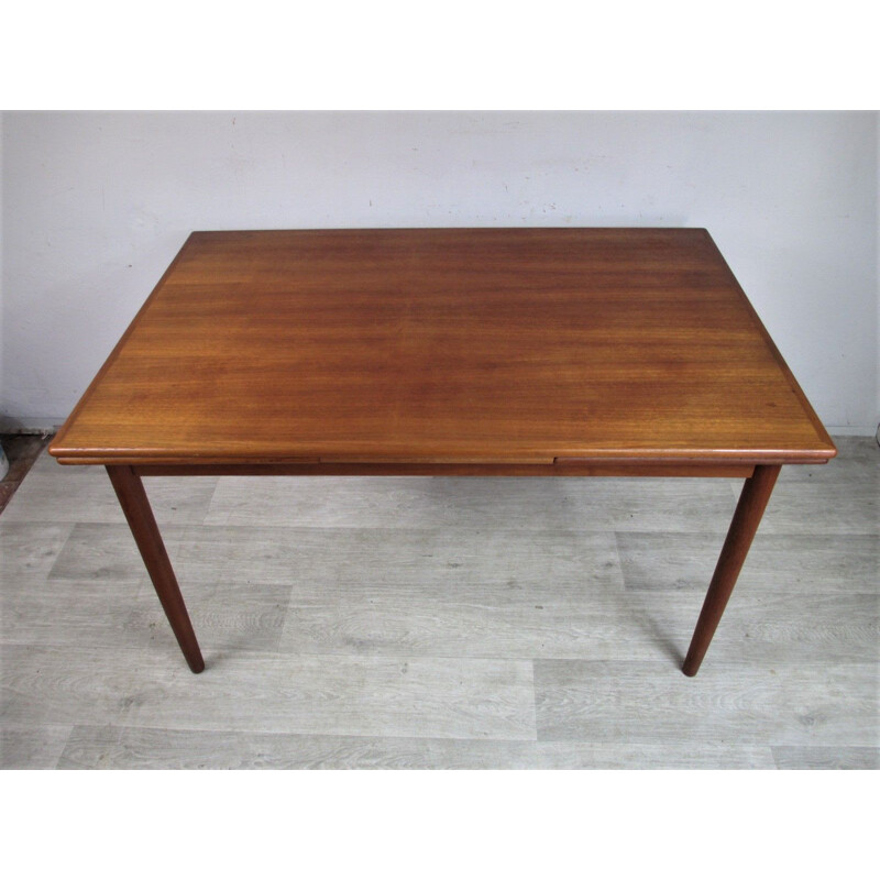 Vintage extendable mid century table Denmark, 1960s