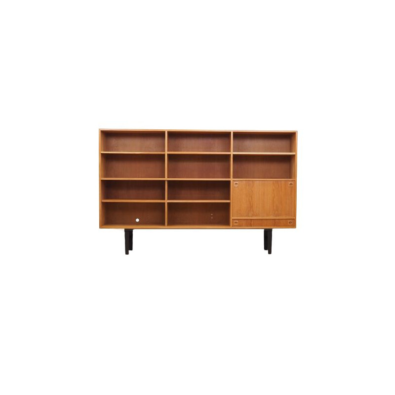 Vintage ashen bookcase Denmark, 1970s