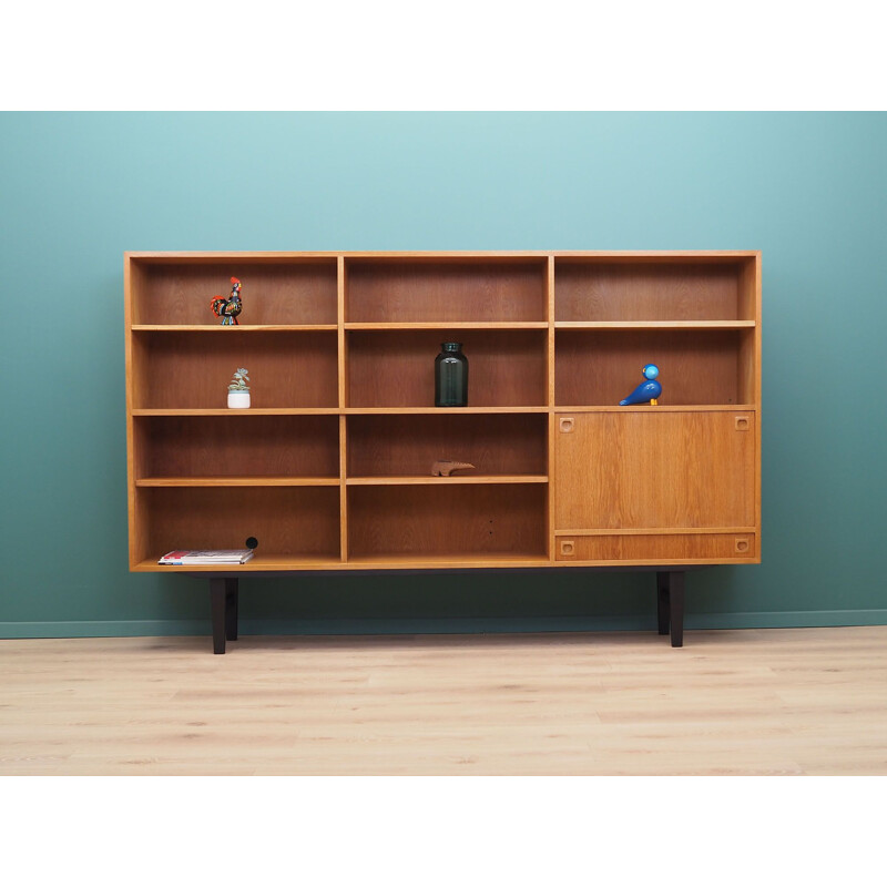 Vintage ashen bookcase Denmark, 1970s