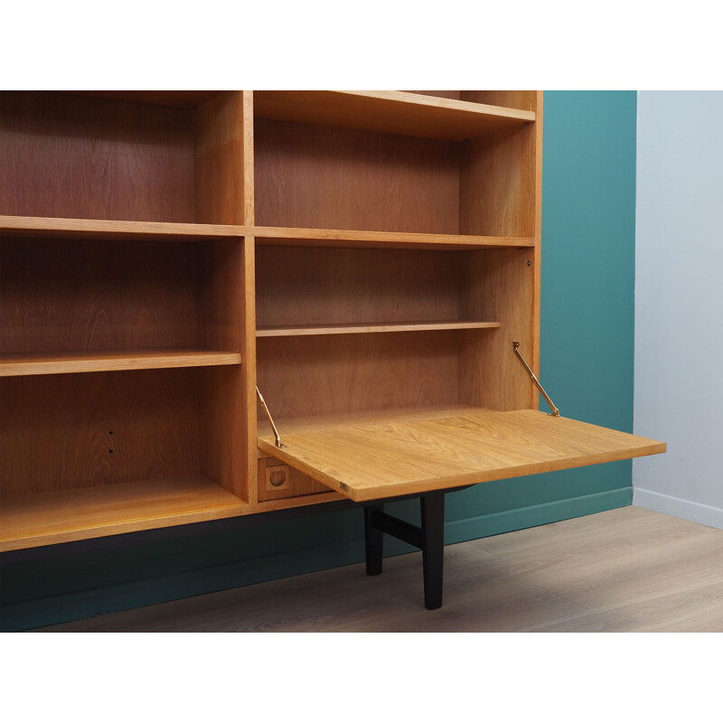 Vintage ashen bookcase Denmark, 1970s