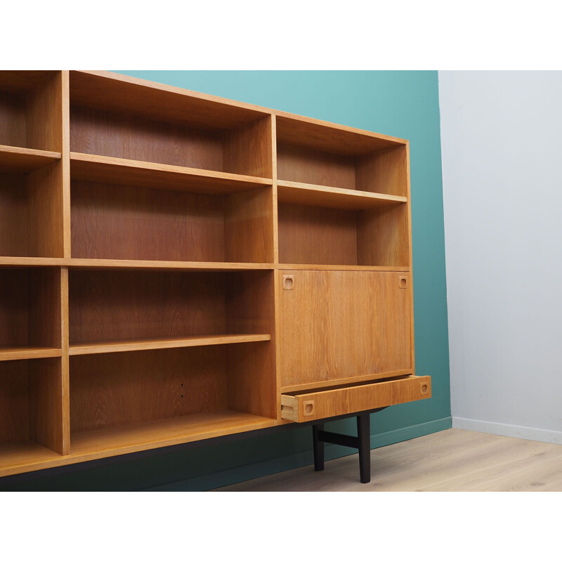 Vintage ashen bookcase Denmark, 1970s