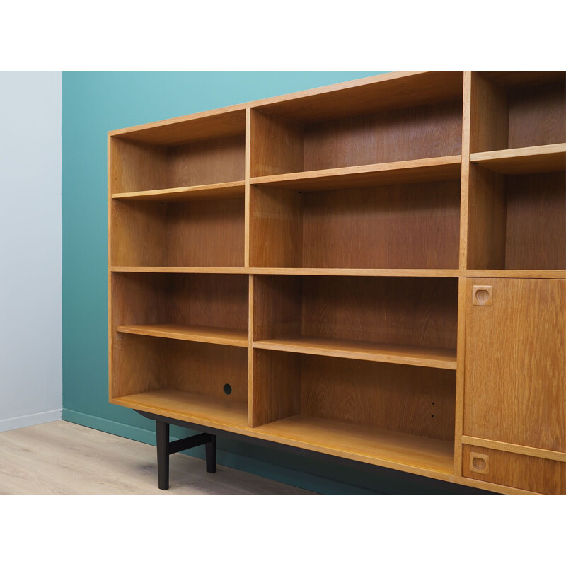 Vintage ashen bookcase Denmark, 1970s