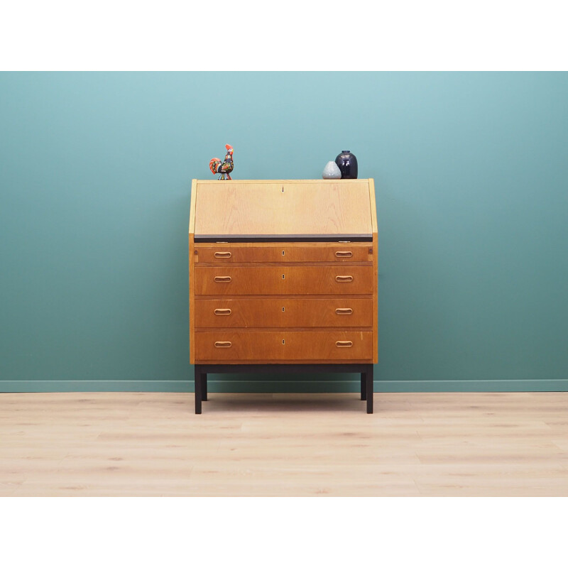 Mid century secretary in oak Denmark, 1960s