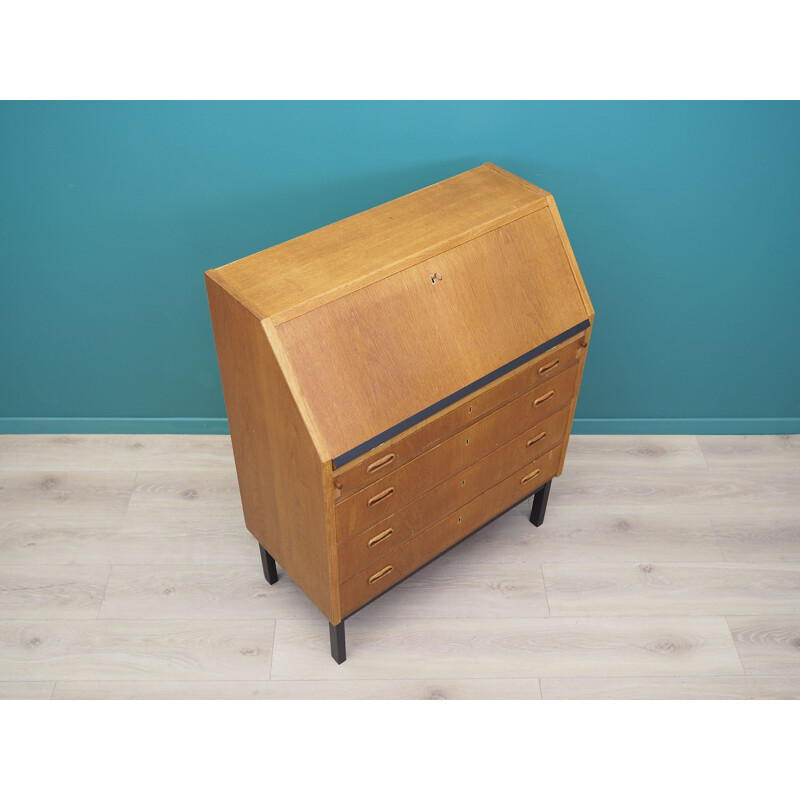 Mid century secretary in oak Denmark, 1960s