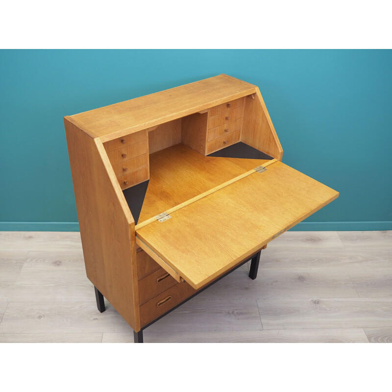 Mid century secretary in oak Denmark, 1960s