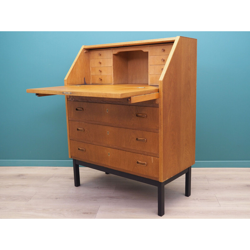 Mid century secretary in oak Denmark, 1960s