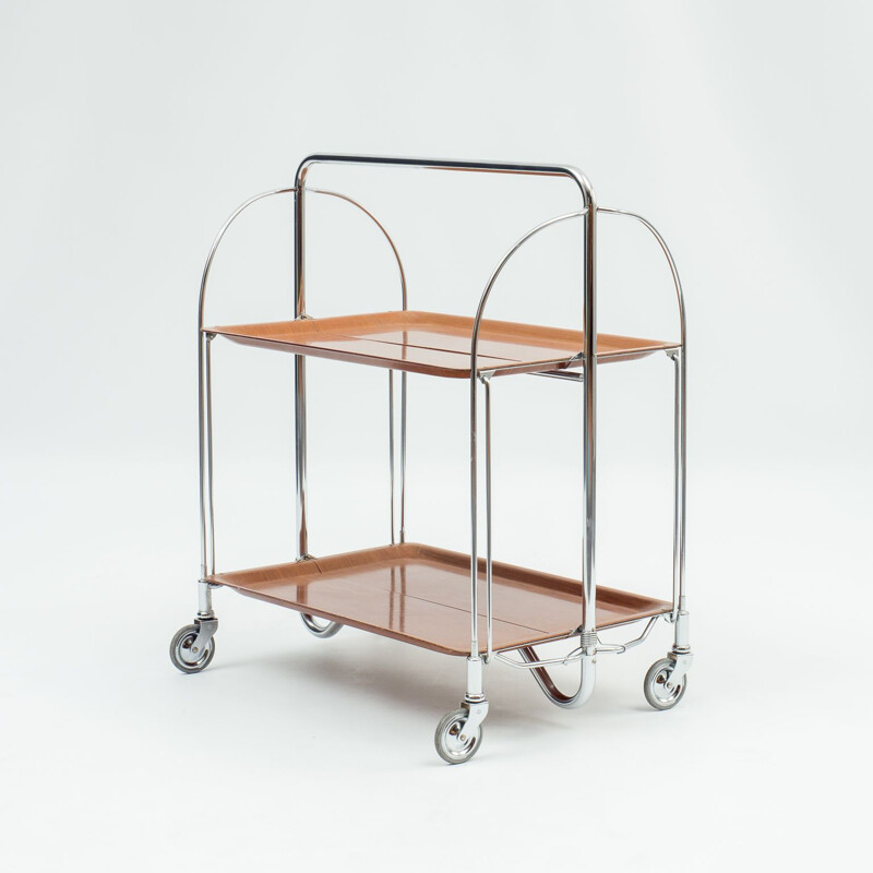 Vintage classic serving trolley foldable Dinett, 1960s