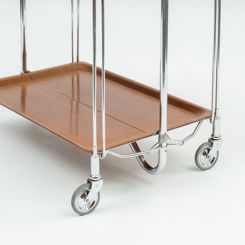 Vintage classic serving trolley foldable Dinett, 1960s