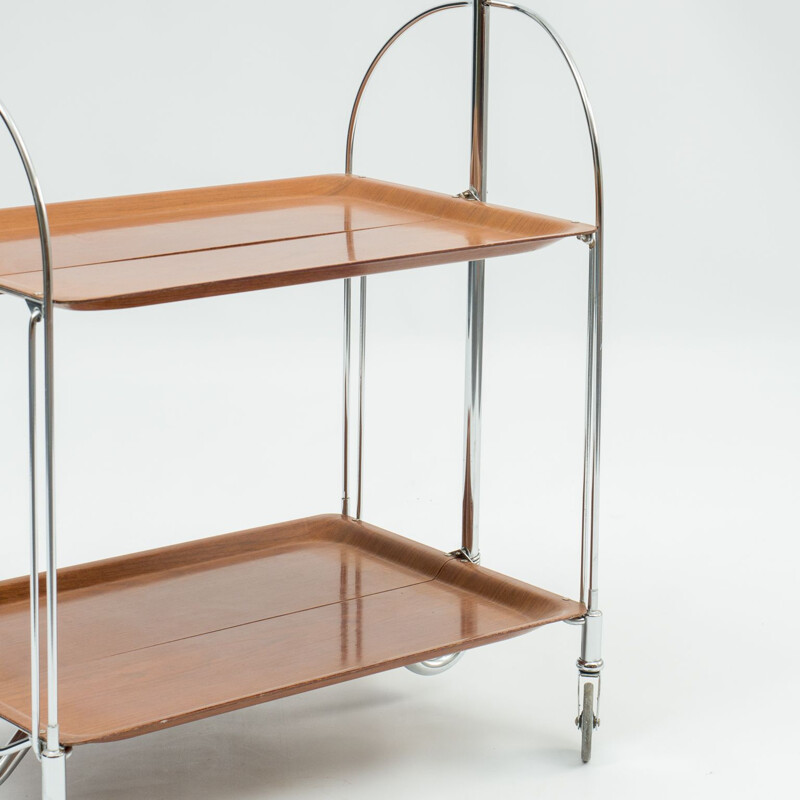 Vintage classic serving trolley foldable Dinett, 1960s