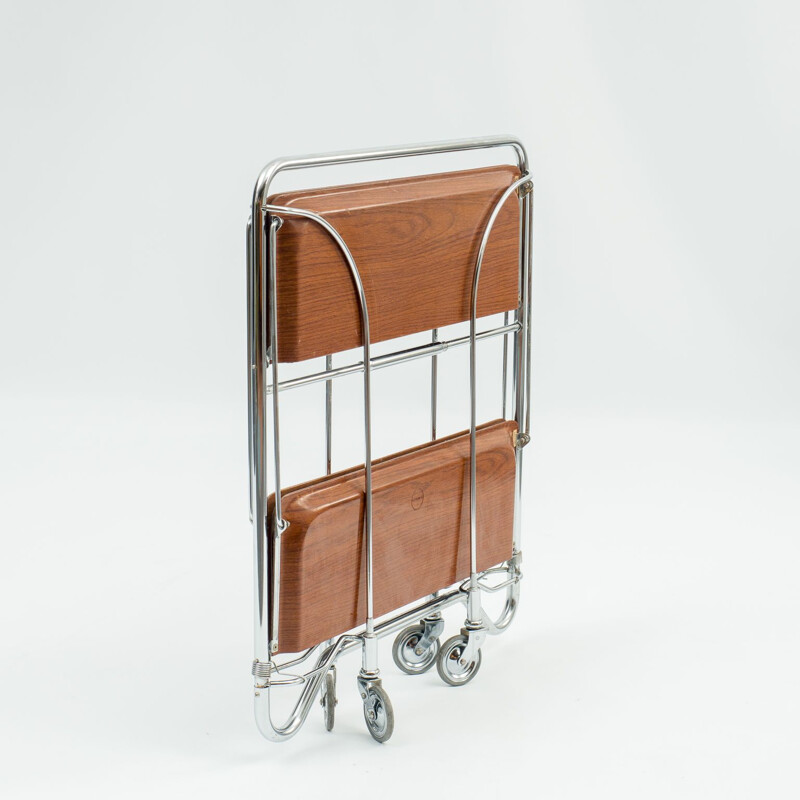 Vintage classic serving trolley foldable Dinett, 1960s