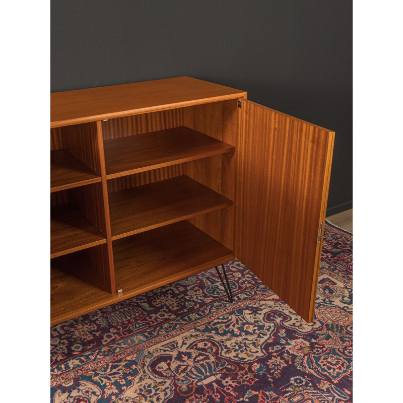 Mid century sideboard in teak veneer with 6 drawers and 2 doors for WK Möbel, 1960s