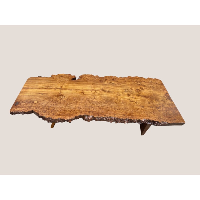 Large solid elm coffee table