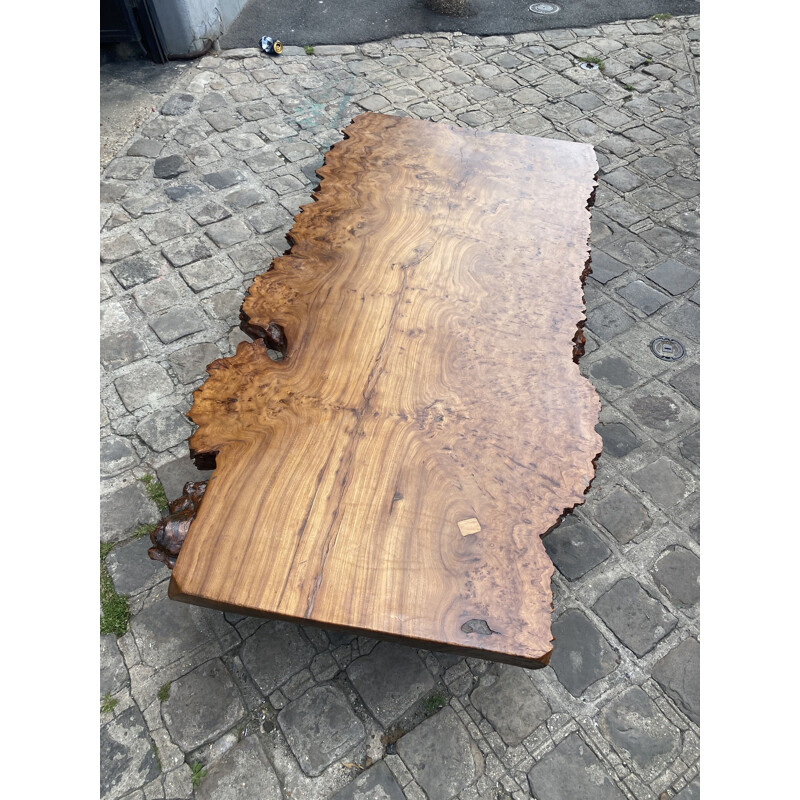 Large solid elm coffee table