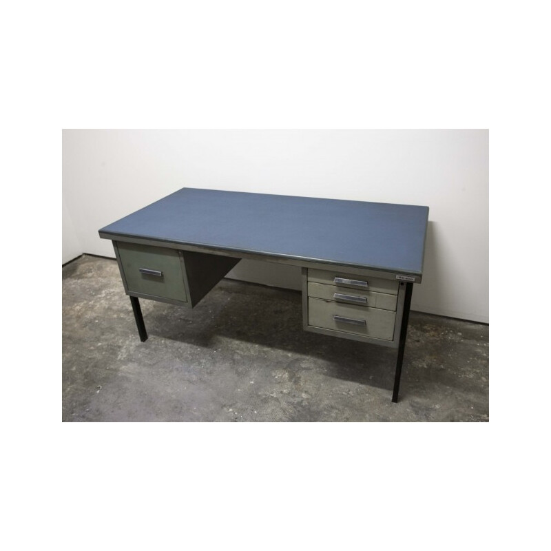 I.M.A. Monza Italian industrial desk in iron - 1950s