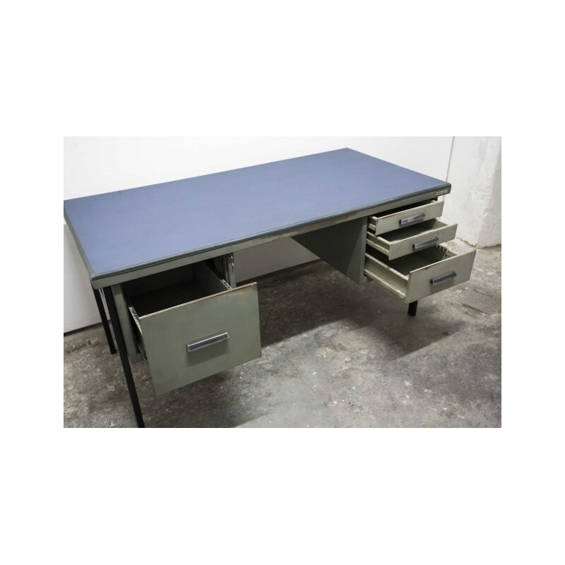 I.M.A. Monza Italian industrial desk in iron - 1950s