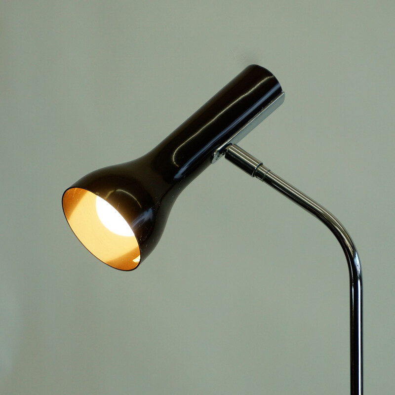 Vintage chrome spot floor lamp by LAD Team for Swiss Lamps, 1960s 