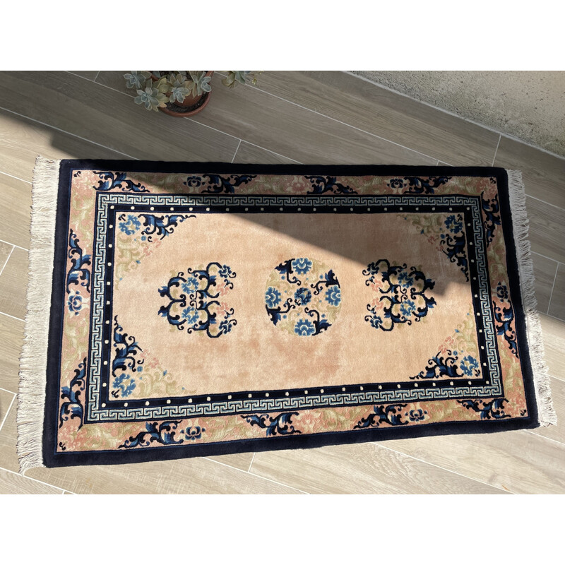 Vintage ART DECO silk carpet 