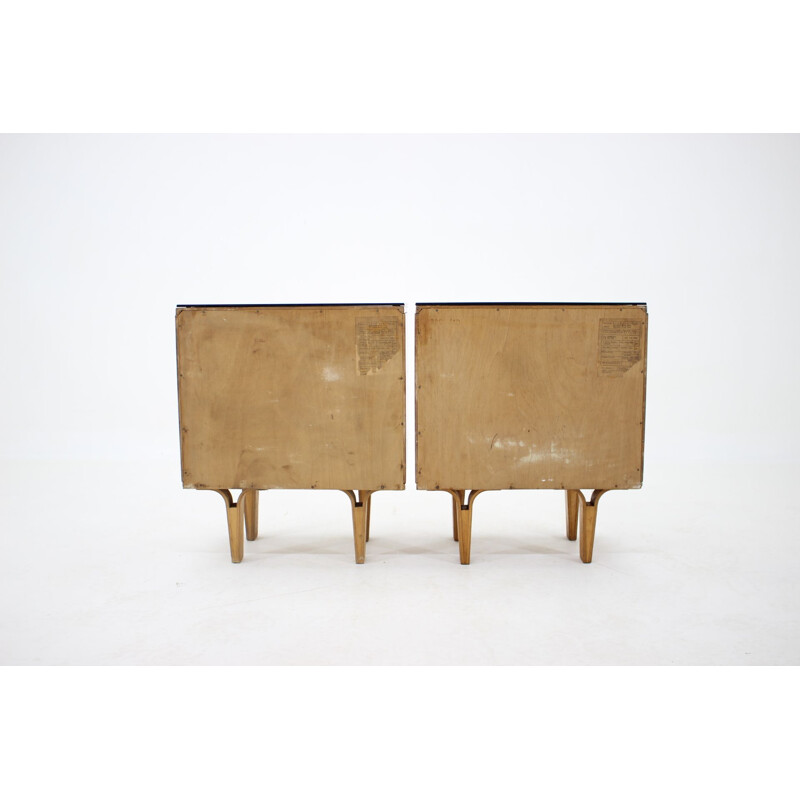 Pair of vintage dressers by Frantisek Mezulanik, Czechoslovakia 1960