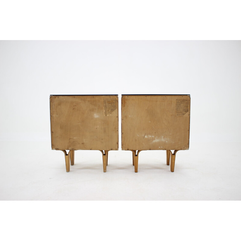 Pair of vintage dressers by Frantisek Mezulanik, Czechoslovakia 1960