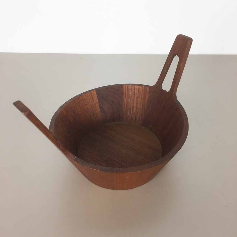 Italian Anri Form bowl in teak wood - 1960s