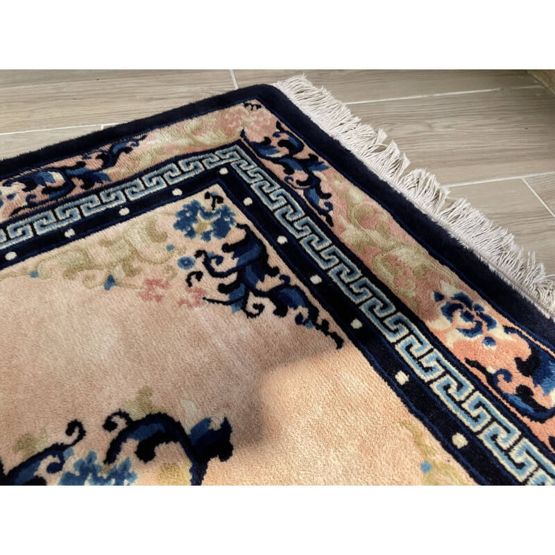 Vintage ART DECO silk carpet 