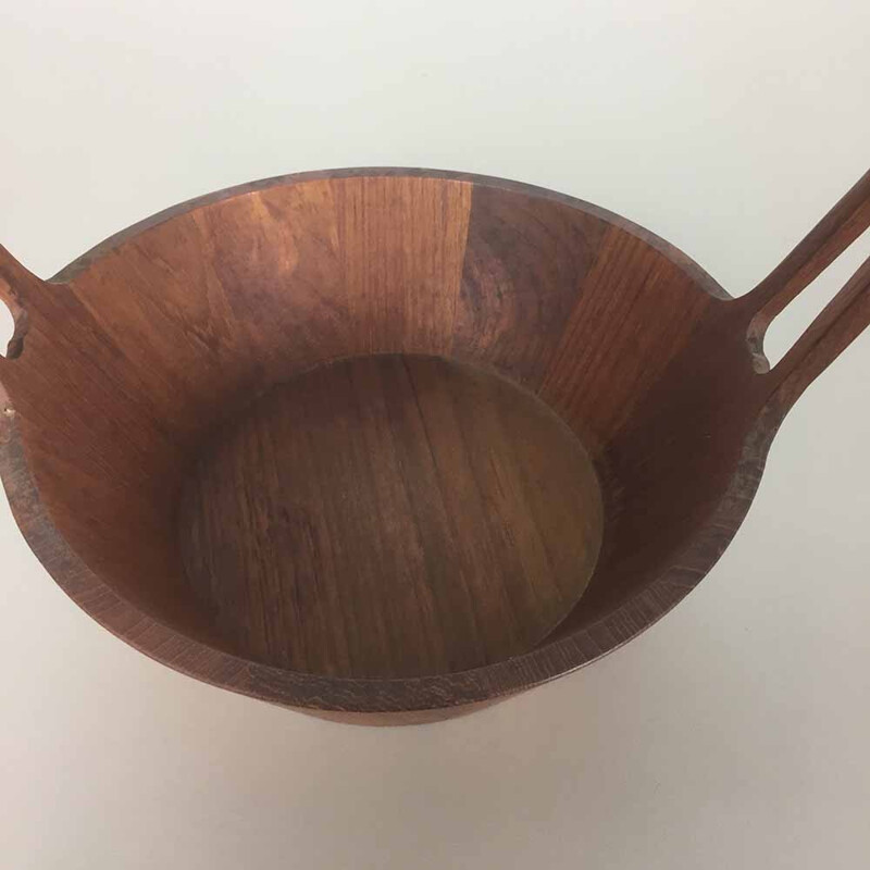 Italian Anri Form bowl in teak wood - 1960s