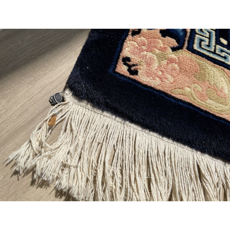 Vintage ART DECO silk carpet 