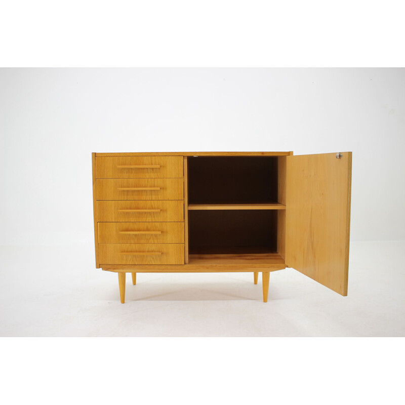 Vintage oak cabinet, Czechoslovakia 1960