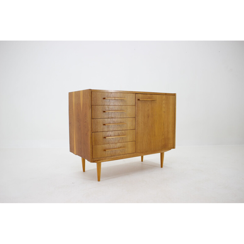 Vintage oak cabinet, Czechoslovakia 1960