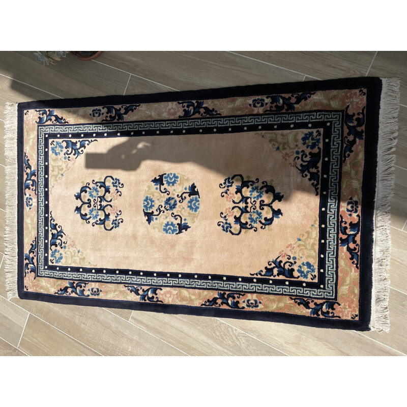 Vintage ART DECO silk carpet 