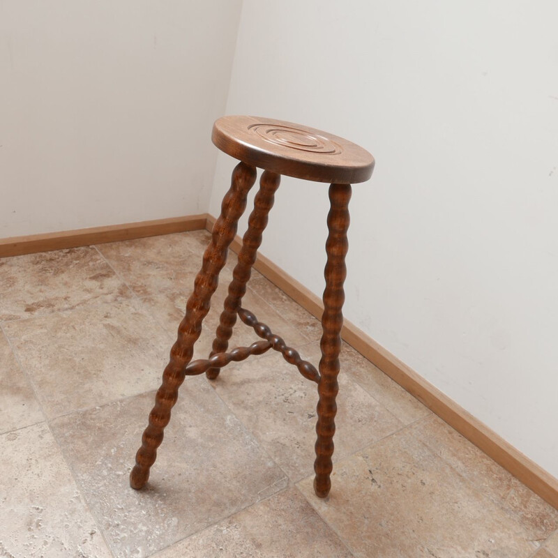 French mid century side table by Bobbin Selette sculpture, 1960s