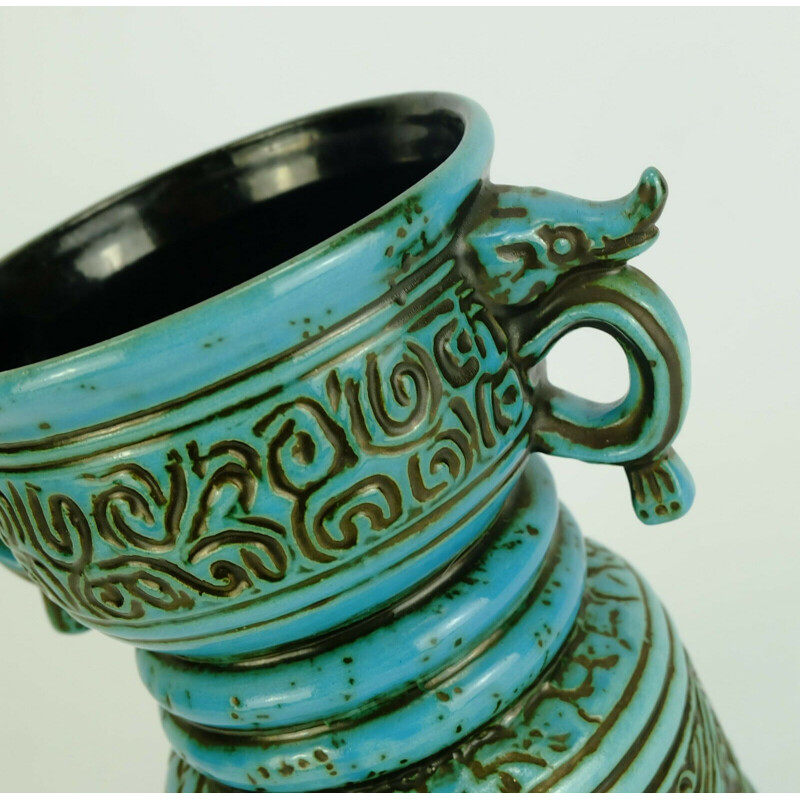 Mid century double handle vase model 5065 21 by Jasba Keramik , 1960s