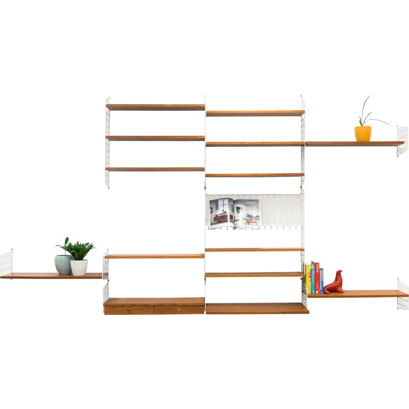 String Design AB modular wall unit, Nisse STRINNING - 1950s