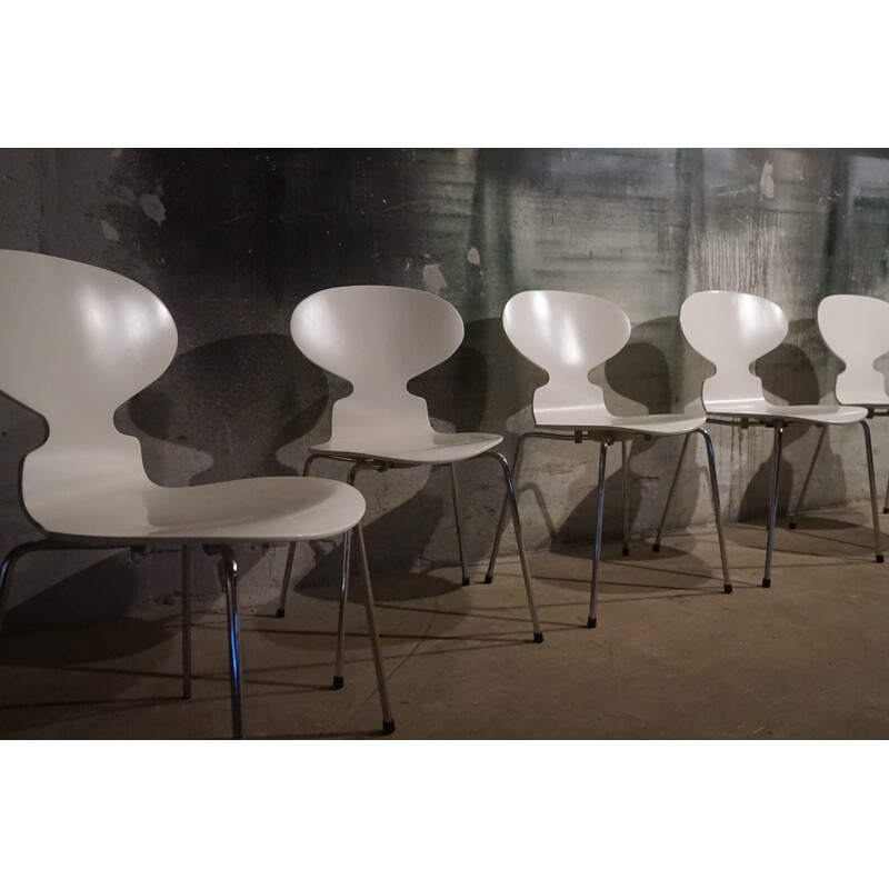 Set of 5 mid century ant chairs by Arne Jacobsen for Fritz Hansen, 1950s