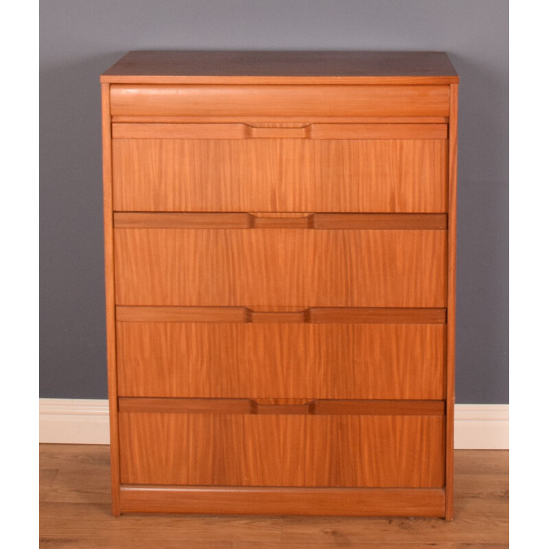 Mid centuty teak chest of drawers by Elliots of Newbury, 1960s