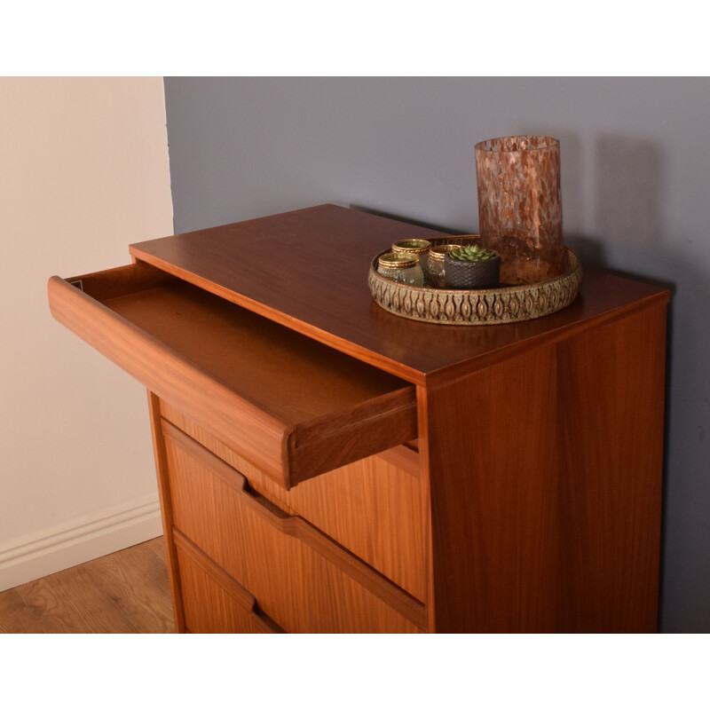 Mid centuty teak chest of drawers by Elliots of Newbury, 1960s