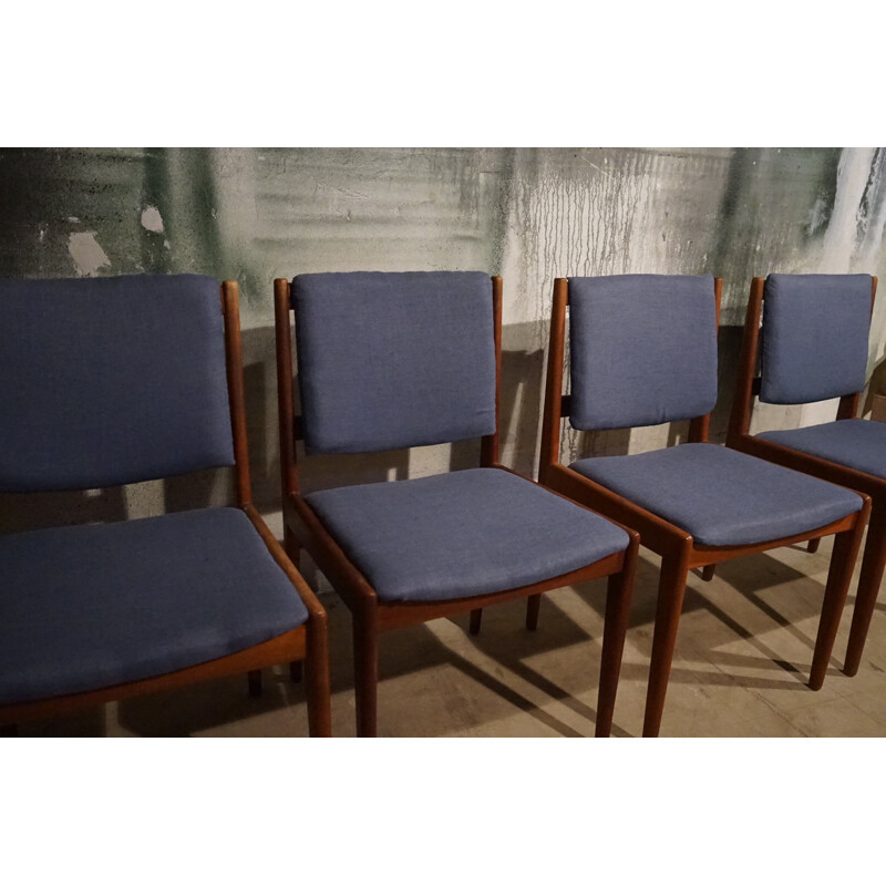 Set of 4 vintage teak dining chairs for Illums Bolighus, 1960s